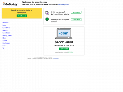 spoofty.com snapshot