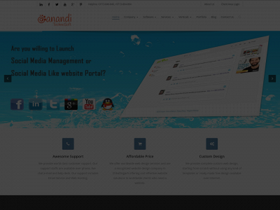 aanandi.in snapshot