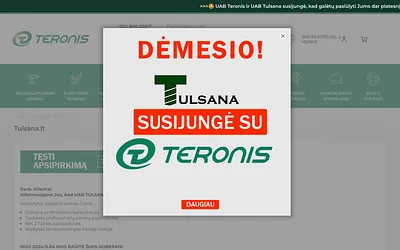 tulsana.lt snapshot