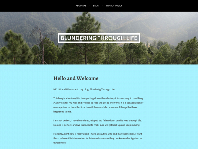 blunderingthrulife.com snapshot