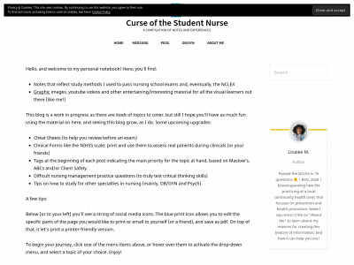curseofnurse.com snapshot