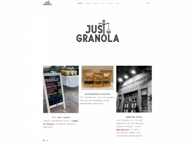 www.justgranolallc.com snapshot