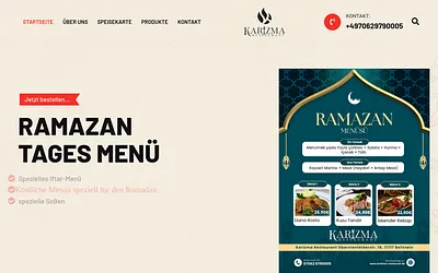 karizma-restaurant.de snapshot