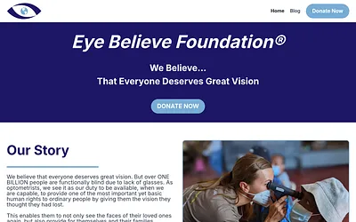 eyebelieve.foundation snapshot