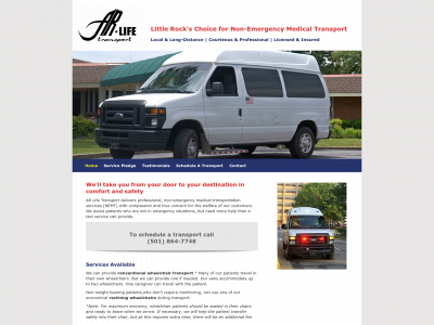 arlifetransport.com snapshot