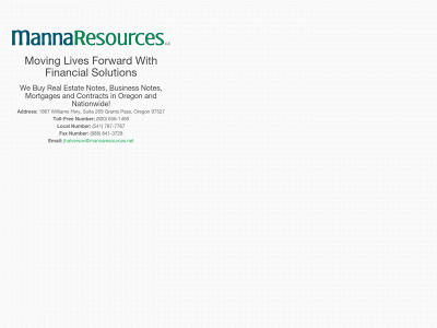 mannaresources.net snapshot