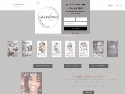 www.authoravadanielle.com snapshot