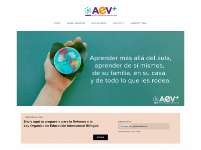 www.aev.edu.ec snapshot