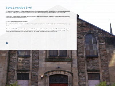 savelangsideshul.org snapshot