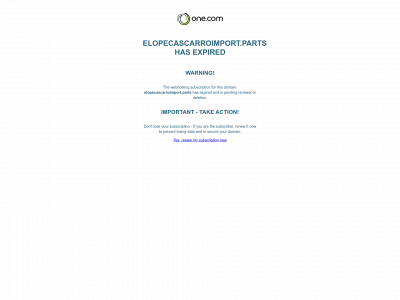elopecascarroimport.parts snapshot