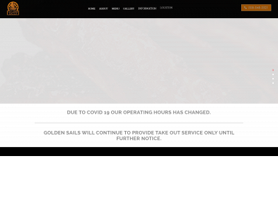 goldensailschineserestaurant.com snapshot