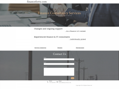 financeforty.com snapshot