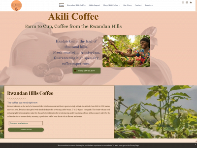 akilicoffee.com snapshot