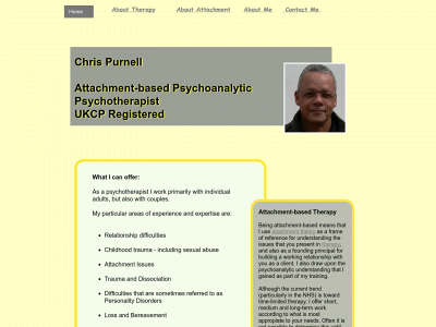attachmentpsychotherapy.uk snapshot