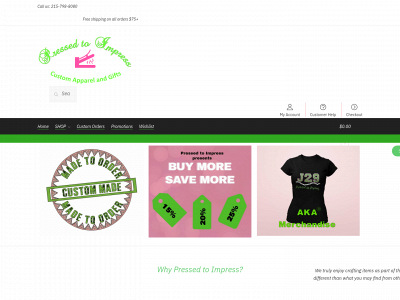 pressedtoimpresscustomdesigns.com snapshot