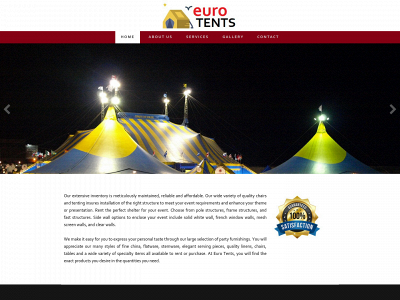 www.eurotents.co.za snapshot