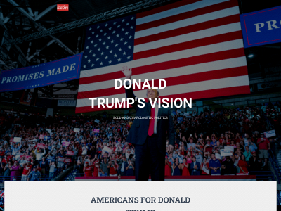 donaldtrumpsvision.com snapshot