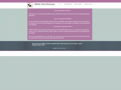 aikidogrez.be snapshot