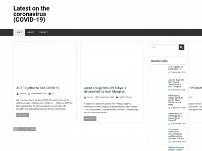 coronavirusbulletin.net snapshot