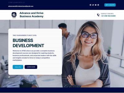 advanceandthrivebusinessacademy.com snapshot