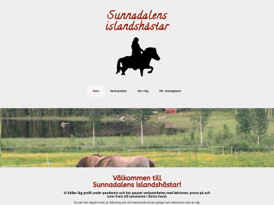 sunnadalensislandshastar.se snapshot