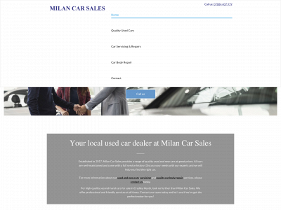 milancarsales.co.uk snapshot