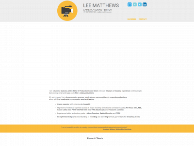 lee-matthews.com snapshot