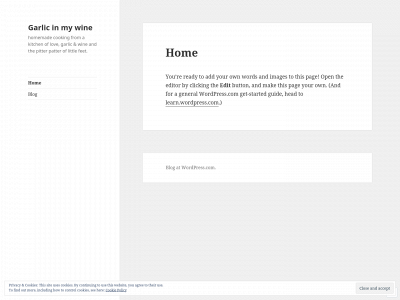 garlicinmywine.com snapshot