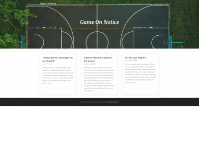 gameonnotice.com snapshot