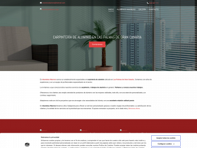 www.carpinteriadealuminioenlaspalmas.es snapshot