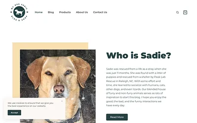mydogsadie.com snapshot