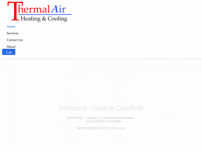 thermalairhvac.com snapshot