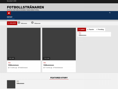 fotbollstranare.com snapshot