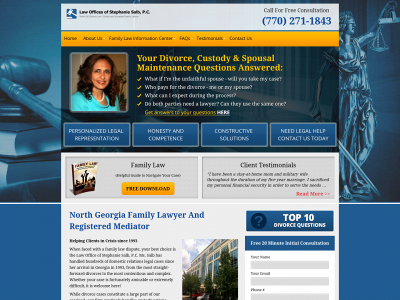 northgadivorcelaw.com snapshot