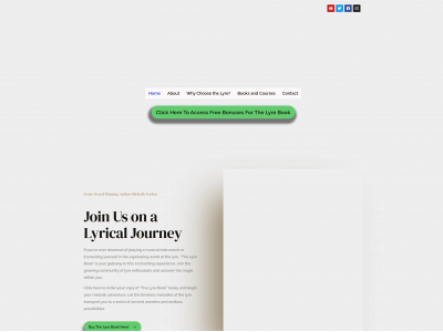 thelyrebook.com snapshot