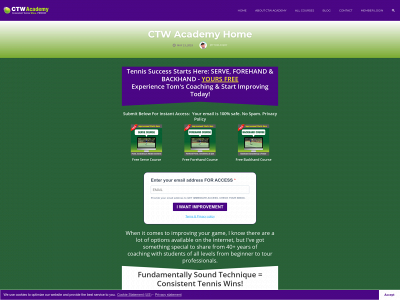 ctwacademy.com snapshot