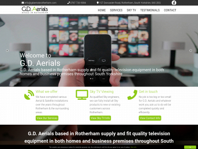 gdaerialsrotherham.com snapshot