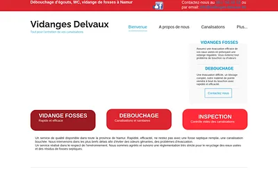 vidanges-delvaux.be snapshot