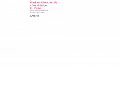 waskannichkaufen.de snapshot