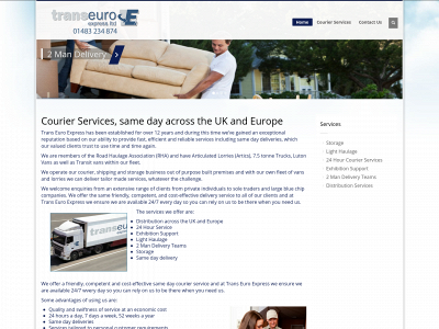 transeuroexp.co.uk snapshot