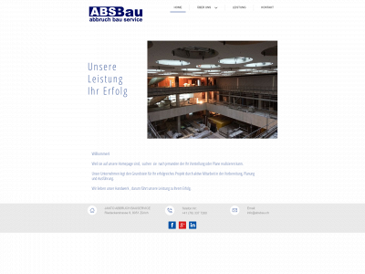 absbau.ch snapshot
