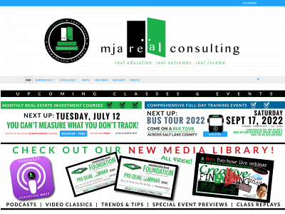 mjarealconsulting.com snapshot