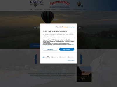 uniekeballonvaarten.com snapshot
