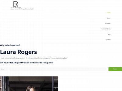 laurarogers.org snapshot