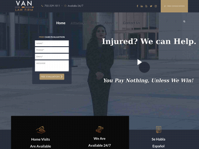 vanlawfirm.com snapshot