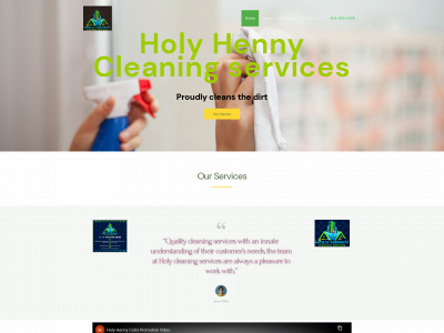 holyhennycleaningservices.com snapshot