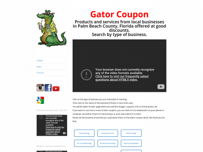 gatorcoupon.com snapshot