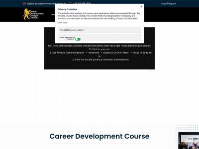 careerdevelopmentcollege.uk snapshot