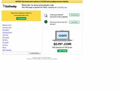 mrscareermom.com snapshot