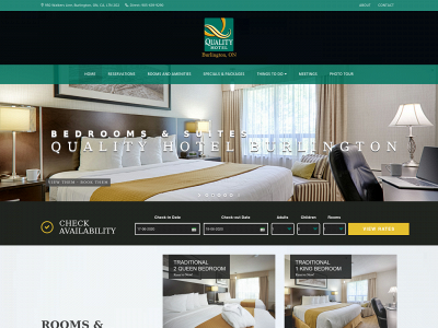 qualityhotelburlington.com snapshot